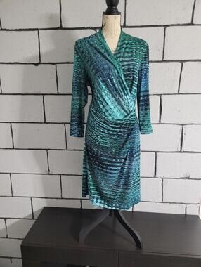calvin klein blue suede dress Calvin Klein Faux Suede Navy Blue Sheath Dress Women's Size 2 Comfort Stretch